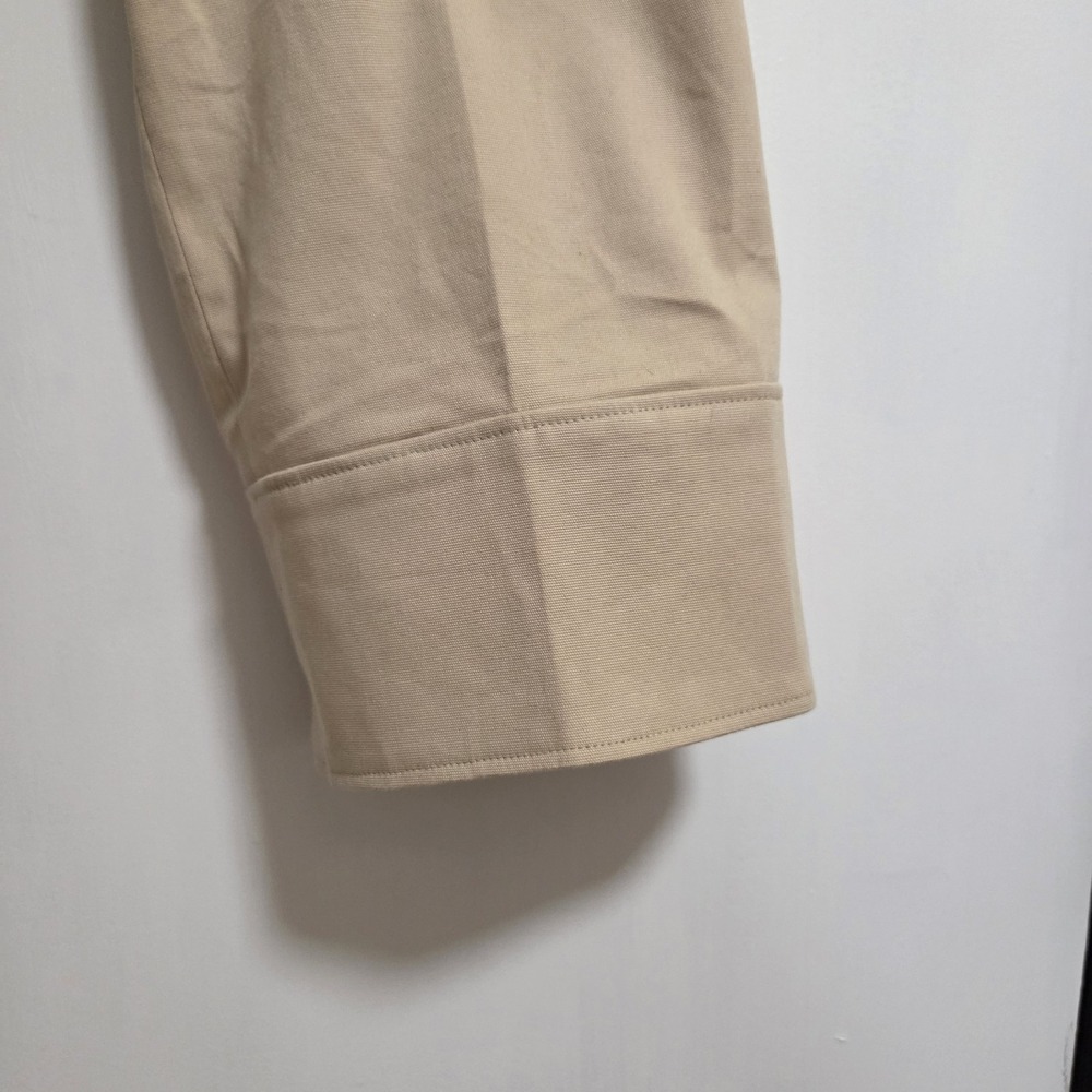LOFT Womens Marisa Capri Pants Size 8 Beige Cropped Lace Hem Stretch Cotton - Picture 6 of 12